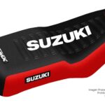 Funda Asiento Suzuki Gn 125 Series Fmx Covers - Negro/Rojo/Blanco