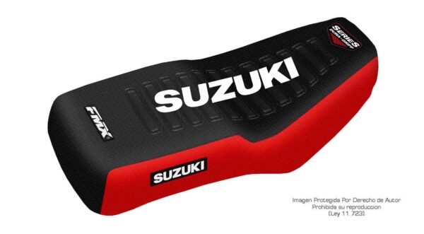 Funda Asiento Suzuki Gn 125 Series Fmx Covers - Negro/Rojo/Blanco