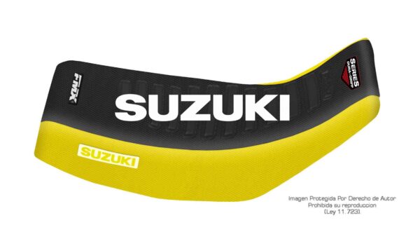 Funda Asiento Suzuki Ds 80 Series Fmx Covers - Negro/Amarillo/Blanco