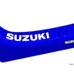 Funda Asiento Suzuki DR 650 S - 1992 Series Fmx Covers - Azul/Azul/Blanco