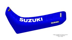 Funda Asiento Suzuki DR 650 S - 1992 Series Fmx Covers - Azul/Azul/Blanco