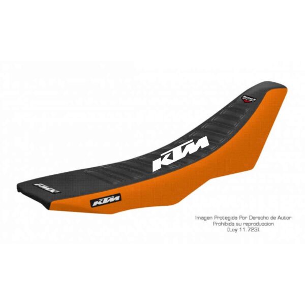 Funda Asiento KTM 690 Enduro - Rally - Smc - Enduro R 2008/2018 Series Fmx Covers - Negro/Naranja/Blanco