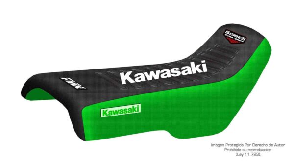 4 Funda Asiento Kawasaki Kx 500 Series Fmx Covers - Negro/Verde/Blanco