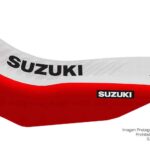 Funda Asiento Suzuki Dr 650 Rs 90/95 - Rse 91/95 Series Fmx Covers - Blanco/Rojo/Negro