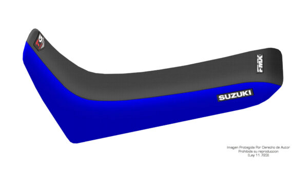 Funda Asiento Suzuki DR 650 S - 1992 Total Grip Fmx Covers - Negro/Azul