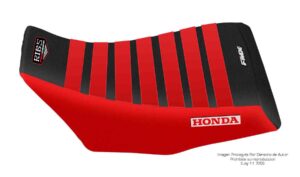 Funda Asiento Honda Trx 300 Utilitario Rib Fmx Covers - Negro/Rojo/Rojo