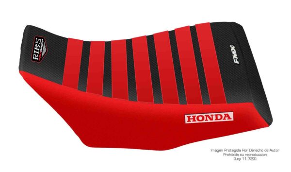 Funda Asiento Honda Trx 300 Utilitario Rib Fmx Covers - Negro/Rojo/Rojo