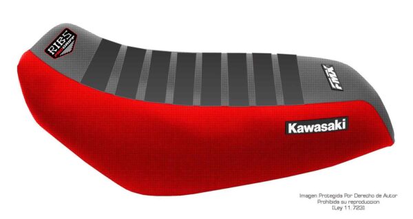 Funda Asiento Kawasaki Brute Force 300 - 13/20 Rib Fmx Covers - Negro/Rojo/Negro