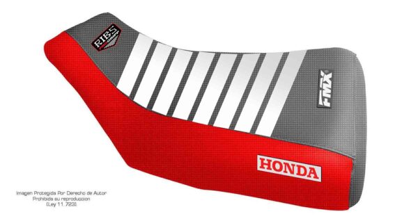 Funda Asiento Honda Trx 420 - 15/20 Rib Fmx Covers - Negro/Rojo/Blanco