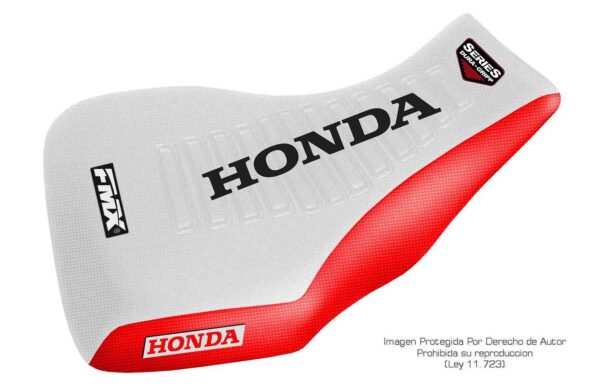 Funda Asiento Honda Trx 420 - 07/14 Series Fmx Covers - Blanco/Rojo/Blanco