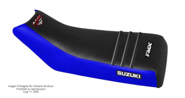 Funda Asiento Suzuki Lt 230 85/93 Plisada Fmx Covers - Negro/Azul