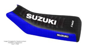 Funda Asiento Suzuki Lt 230 85/93 Ultra Grip Series Fmx Covers - Negro/Azul/Blanco