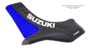 Funda Asiento Suzuki Lt 500 87/90 Ultra Grip Series Fmx Covers - Negro/Azul/Blanco