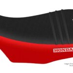 Funda Asiento Honda Trx 300 Utilitario Plisada Fmx Covers - Negro/Rojo