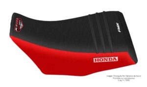Funda Asiento Honda Trx 300 Utilitario Plisada Fmx Covers - Negro/Rojo