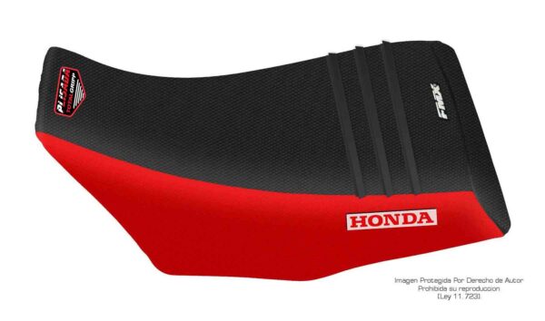 Funda Asiento Honda Trx 300 Utilitario Plisada Fmx Covers - Negro/Rojo