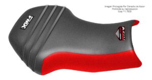 Funda Asiento Suzuki King Quad 450-700-750 05/19 Plisada Fmx Covers - Negro/Rojo