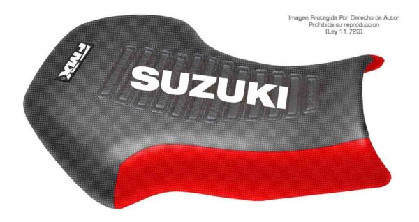 Funda Asiento Suzuki King Quad 450-700-750 05/19 Ultra Grip Series Fmx Covers - Negro/Rojo/Blanco