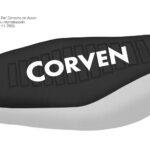 Funda Asiento Corven Mirage 110 R2 Series Fmx Covers - Negro/Blanco/Blanco
