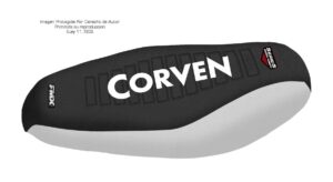 Funda Asiento Corven Mirage 110 R2 Series Fmx Covers - Negro/Blanco/Blanco