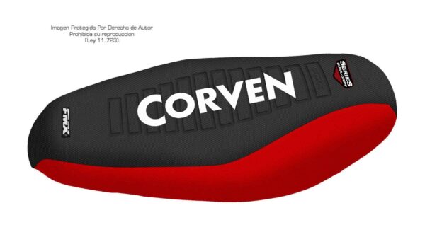 Funda Asiento Corven Energy 110 Plus Series Fmx Covers - Negro/Rojo/Blanco
