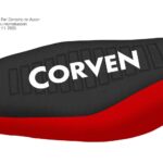 Funda Asiento Corven Energy 110 Plus Series Fmx Covers - Negro/Rojo/Blanco