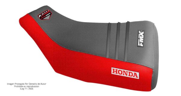 4 Funda Asiento Honda Trx 420 - 15/20 Plisada Fmx Covers - Negro/Rojo