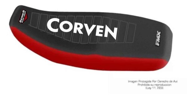 Funda Asiento Corven Triax 150 Series Fmx Covers - Negro/Rojo/Blanco