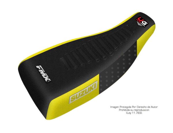 Funda Asiento Suzuki Lt 160 Ultra Grip Fmx Covers - Negro/Amarillo