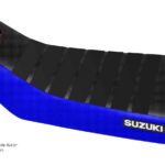 Funda Asiento Suzuki Lt 230 85/93 Rib Fmx Covers - Negro/Azul/Negro