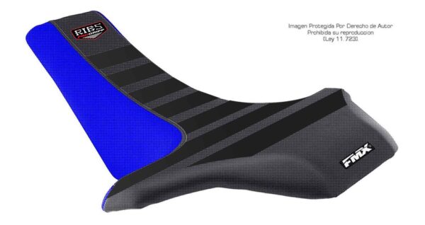 Funda Asiento Suzuki Lt 500 87/90 Rib Fmx Covers - Negro/Azul/Negro