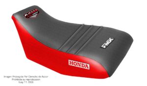 Funda Asiento Honda Trx 200 Type Plisadas Fmx Covers - Negro/Rojo