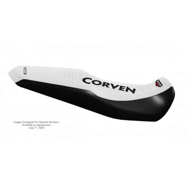 Funda Asiento Corven Hunter 200 - 2014 Series Fmx Covers - Blanco/Negro/Negro