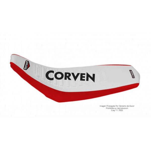 Funda Asiento Corven Txr 250 L Series Fmx Covers - Blanco/Rojo/Negro