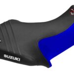 Funda Asiento Suzuki Lt 80 Plisada Fmx Covers - Negro/Azul