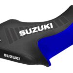 Funda Asiento Suzuki Lt 80 Ultra Grip Series Fmx Covers - Negro/Azul/Blanco