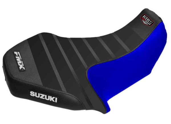 5 Funda Asiento Suzuki Lt 80 Rib Fmx Covers - Negro/Azul/Negro