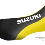 Funda Asiento Suzuki Ltz 250 Series Fmx Covers - Negro/Amarillo/Blanco
