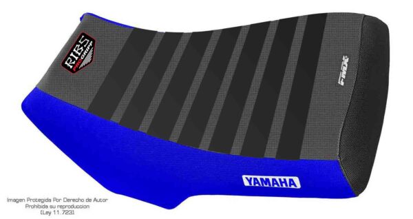 8 Funda Asiento Yamaha Big Bear 350 - 87/01 Kodiak 400 - 93/95 Rib Fmx Covers - Negro/Azul/Negro