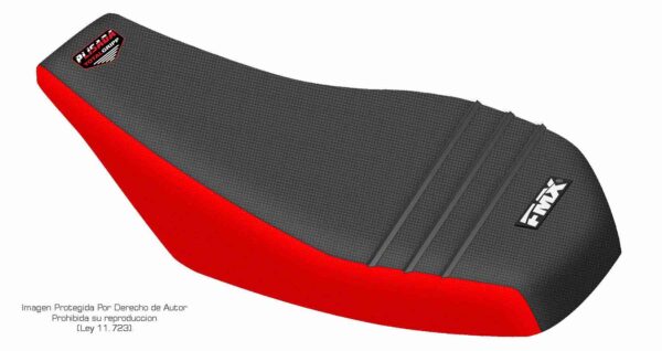 Funda Asiento Can-Am Ds 250 Plisada Fmx Covers - Negro/Rojo