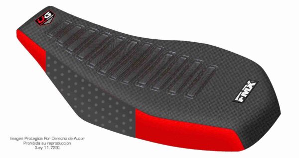 3 Funda Asiento Can Am Ds 250 Ultra Grip Fmx Covers - Negro/Rojo