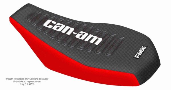 Funda Asiento Can-Am Ds 250 Ultra Grip Series Fmx Covers - Negro/Rojo/Blanco