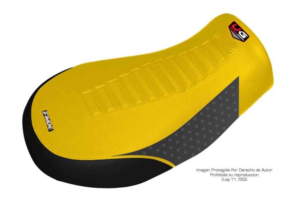 7 Funda Asiento Can-Am 800/1000 Outlander - 12/17 Ultra Grip Fmx Covers - Amarillo/Negro